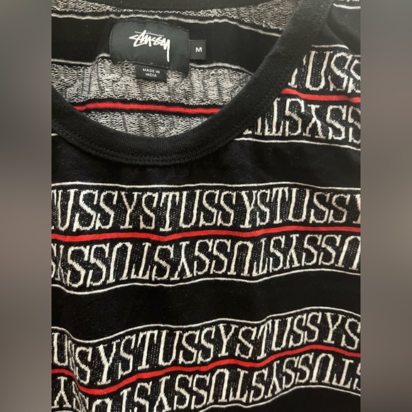 STÜSSY Signature Logo Stripe Band Tank Top Surfing Skateboard Hip Hop Shirt Art - Picture 9 of 14